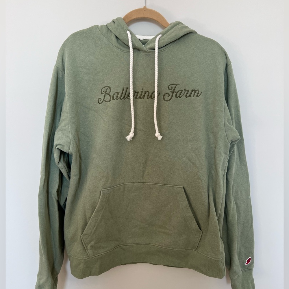 Ballerina Farm Hoodie Green Sweatshirt Influencer 91 League embroidered